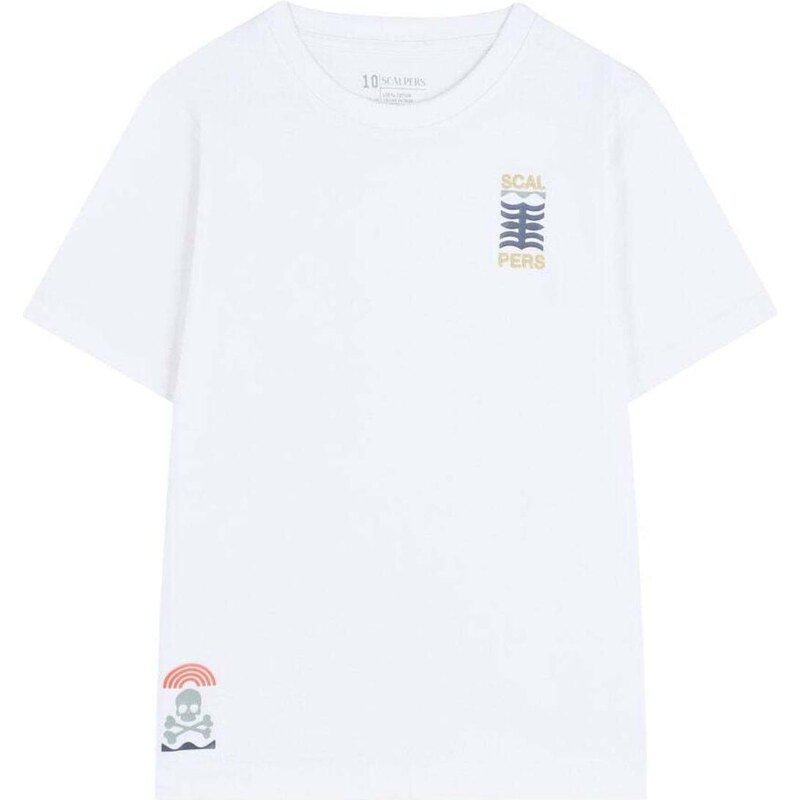 Scalpers Tričko modrá / pastelovo žltá / sivá / biela 66037503