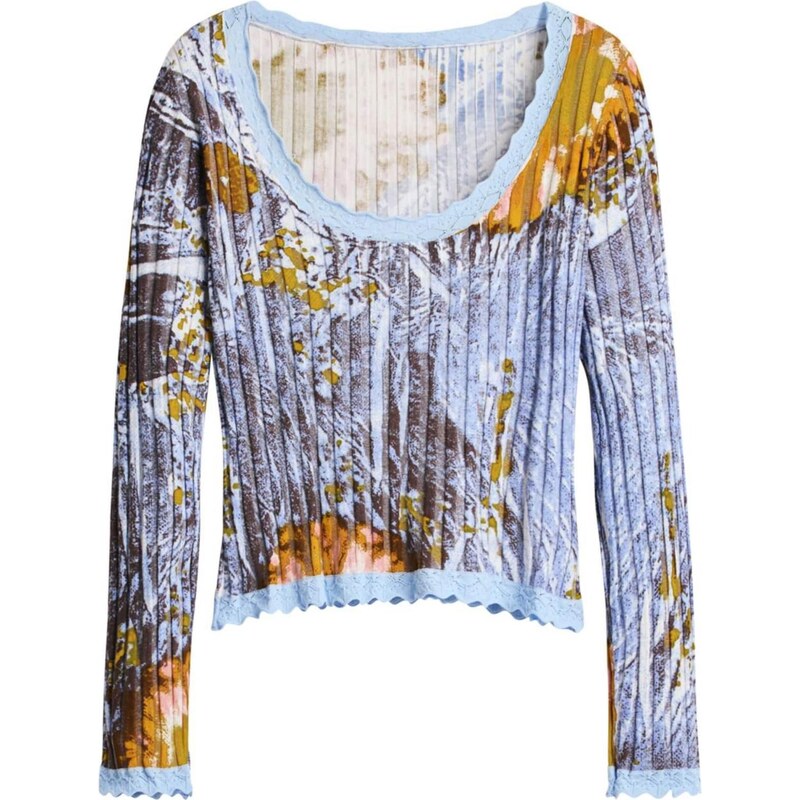 Desigual Tričko modrá / zmiešané farby 66038488