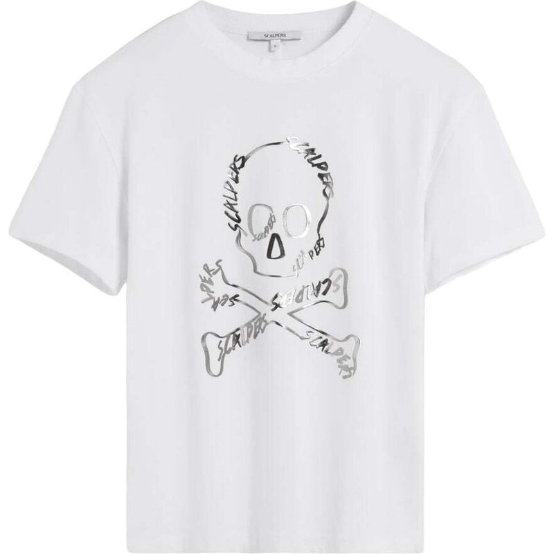 Scalpers Tričko čierna / biela 66038708