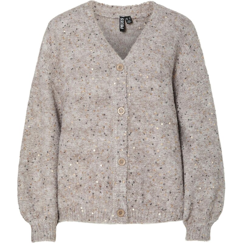 PIECES Kardigán PCMesva sivobéžová 66038812