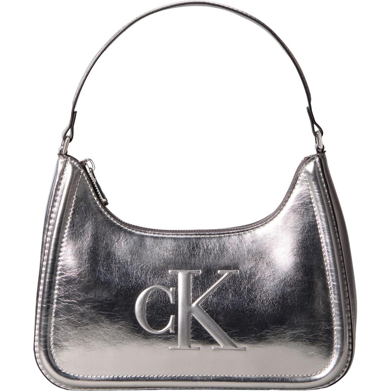 Calvin Klein Kabelka na rameno strieborná 66038882
