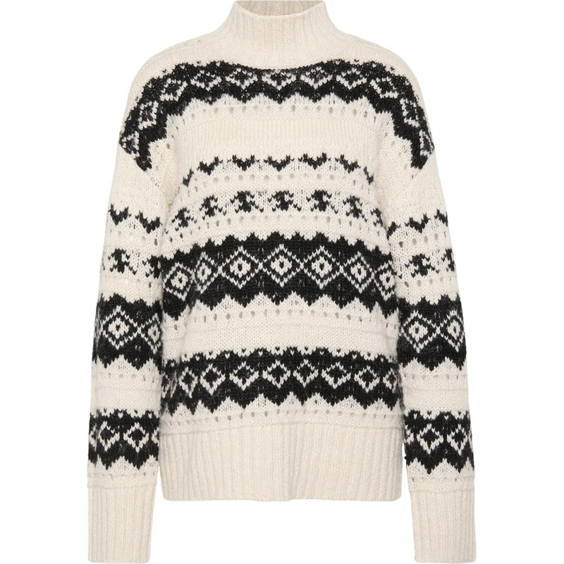 Vero Moda Tall Sveter VMAMPLE nebielená / čierna 66039050