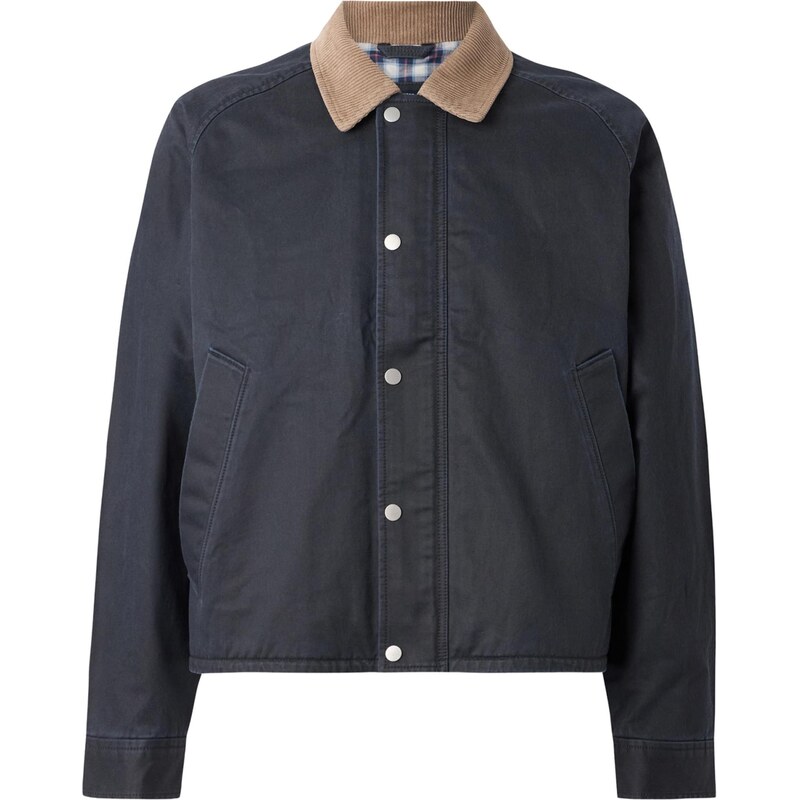 Abercrombie & Fitch Prechodná bunda piesková / námornícka modrá 66039149