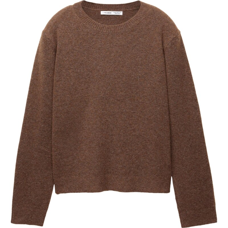 Pull&Bear Sveter tmavohnedá 66039147