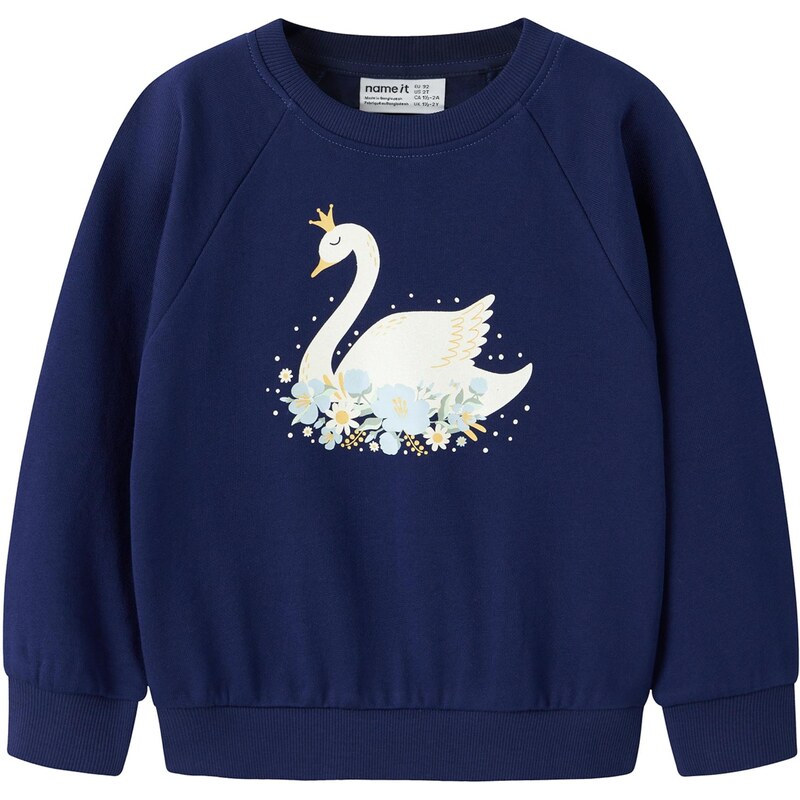 NAME IT Mikina NMFVENUS modrá / svetlomodrá / žltá / biela 66039211