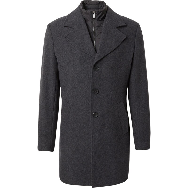 Bruun & Stengade Prechodný kabát Auckland antracitová / čierna 66039250