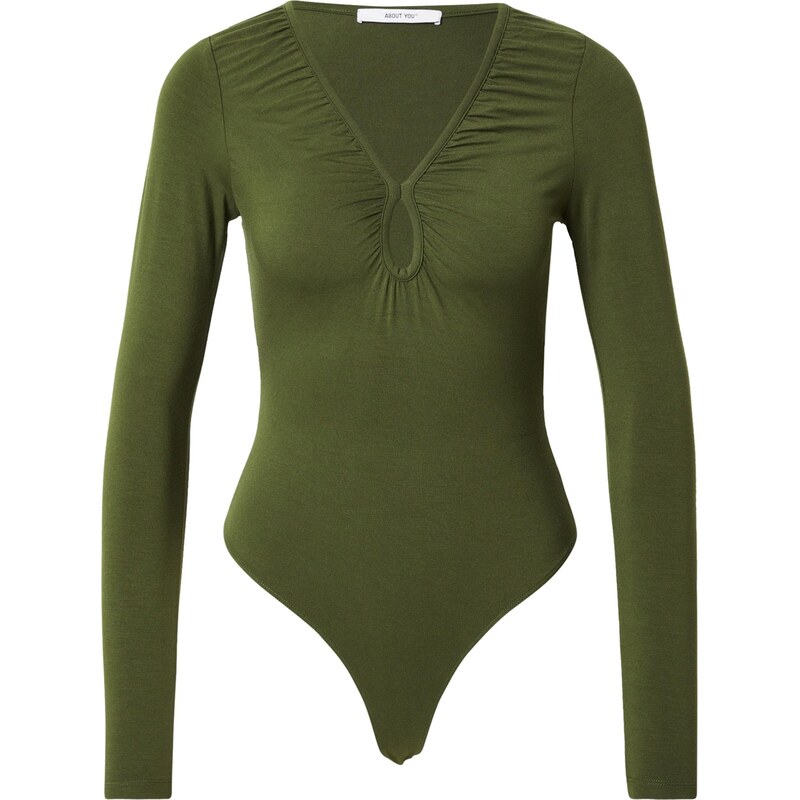 ABOUT YOU Košeľové body Ella olivová 66039427