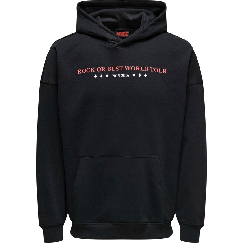 Only & Sons Mikina ONSACDC červená / čierna / biela 66039867