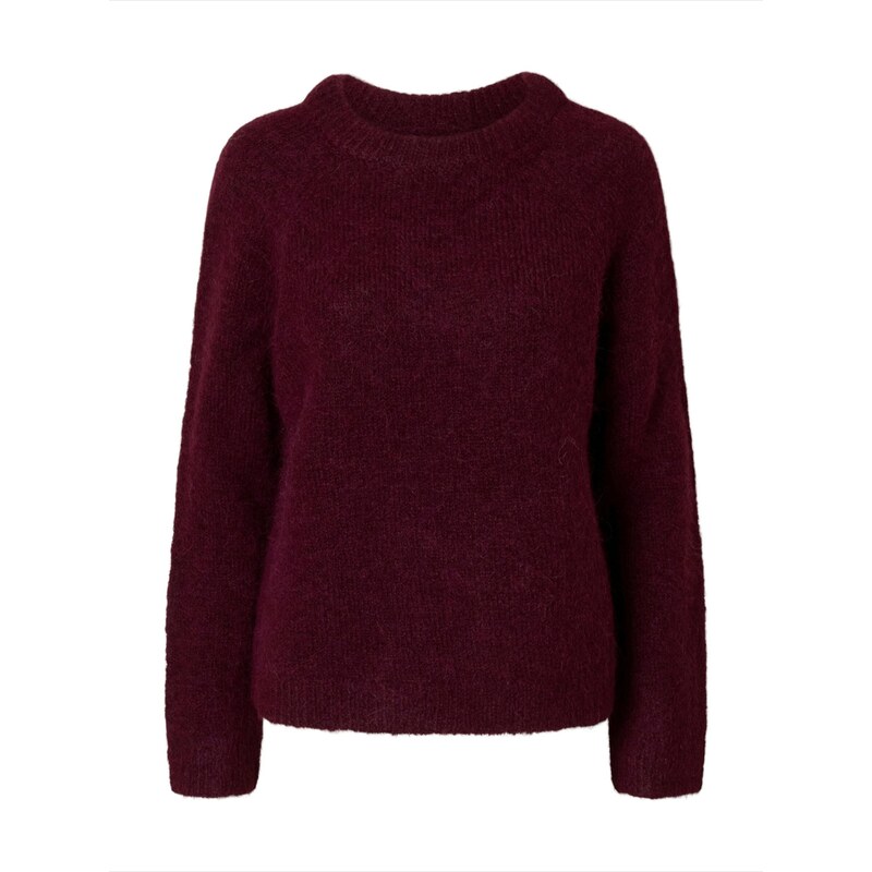 SELECTED Sveter SLFGabella farba lesného ovocia / čierna 66039869