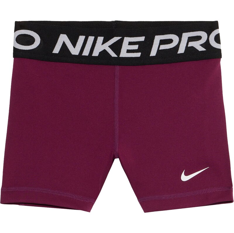 NIKE Športové nohavice Pro svetlosivá / bordová / čierna / biela 66039914