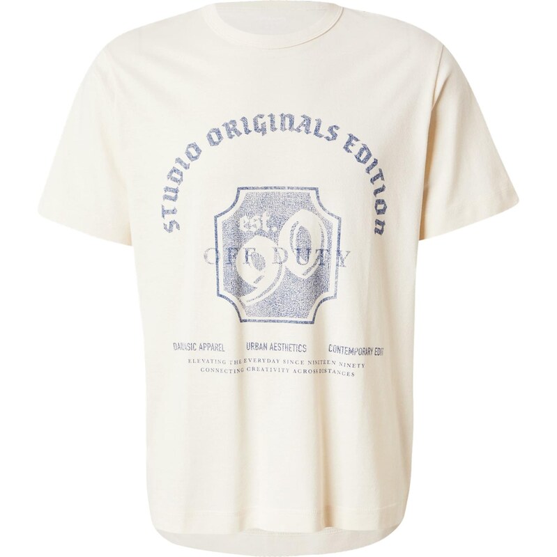 JACK & JONES Tričko JORMEADOWS tmavomodrá / biela ako vlna 66040421