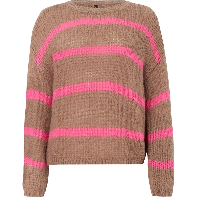 ONLY Sveter ONLALYSSA svetlohnedá / ružová 66040432