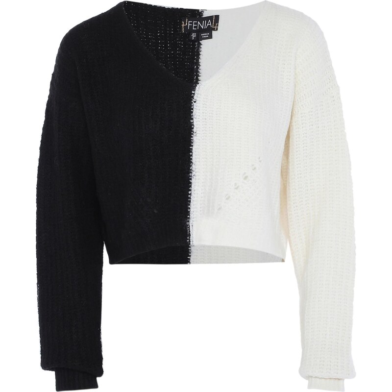 FENIA Sveter čierna / biela 66036865