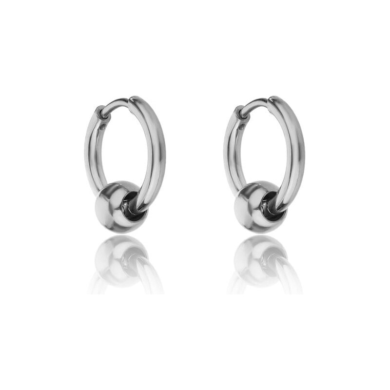 Marc Malone Oceľové kruhové náušnice Everly Silver Earrings MCE23023S 66585244