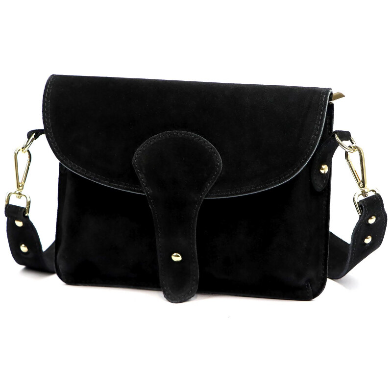 Kožená kabelka Luka čierna KZ2259152 66044804