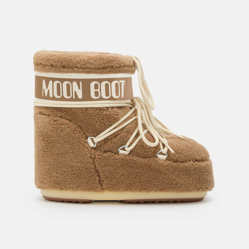 Dámske hnedé snehule Moon Boot Icon Low Fleece 66048705