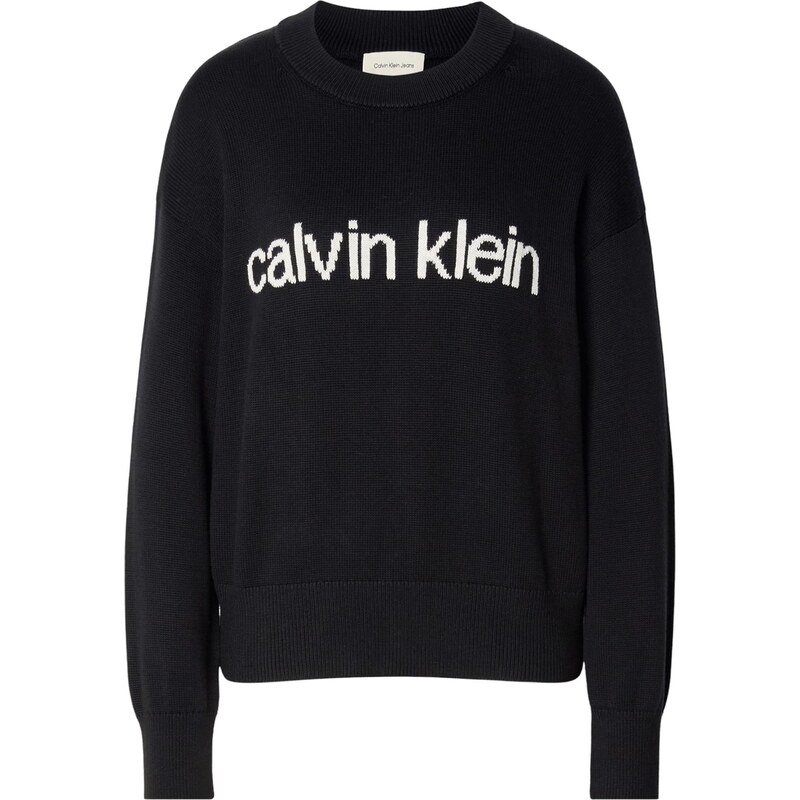 Calvin Klein Jeans Sveter čierna / biela 65658068