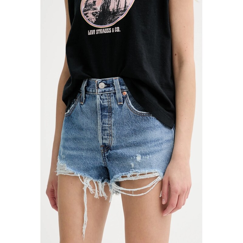 Levis - Rifľové krátke nohavice 63605421