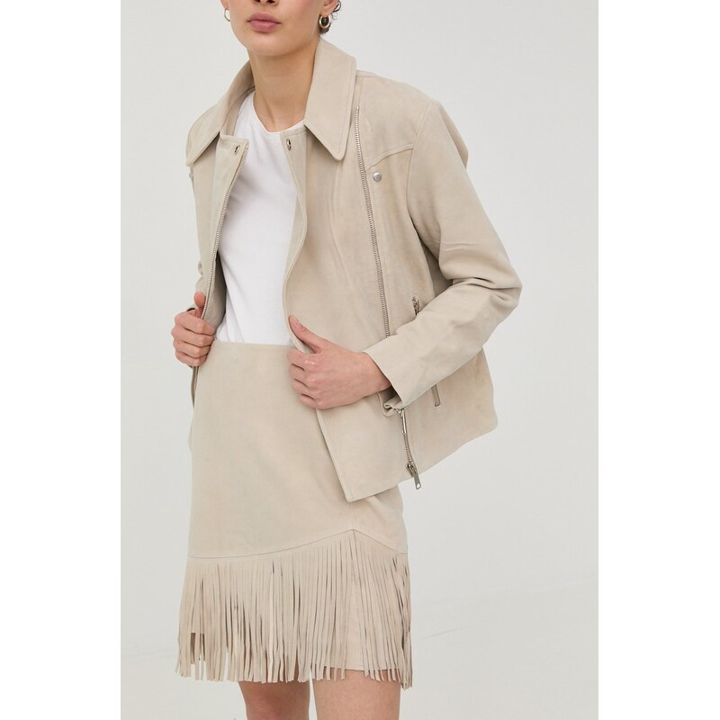 Semišová sukňa Bruuns Bazaar 64298402