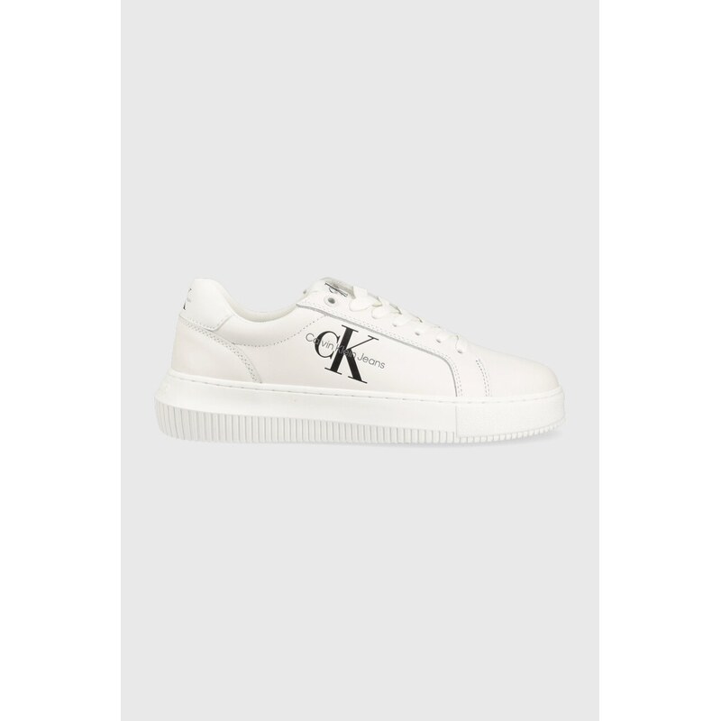 Kožené tenisky Calvin Klein Jeans CHUNKY CUPSOLE MONO LTH WN 45273373