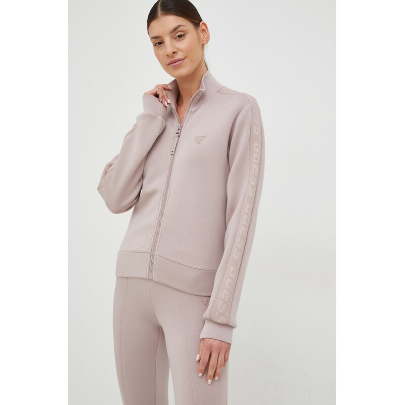 Guess mikina na zips dámska s viskózou NEW ALLIE 45265081