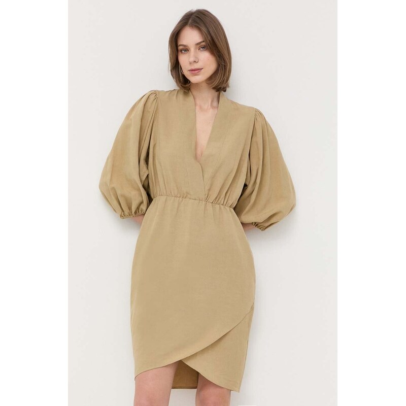 Šaty s prímesou ľanu Notes du Nord 64300971