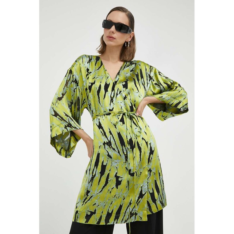 Šaty s prímesou hodvábu Gestuz Anna 66653665