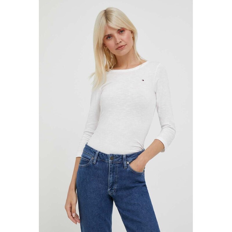 Bavlnené tričko s dlhým rukávom Tommy Hilfiger 66510350