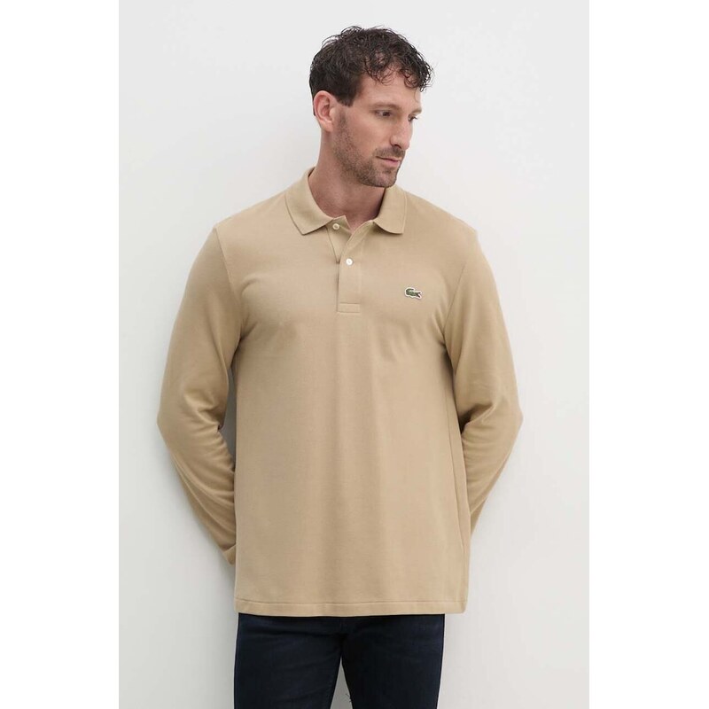 Bavlnené tričko s dlhým rukávom Lacoste 55346194