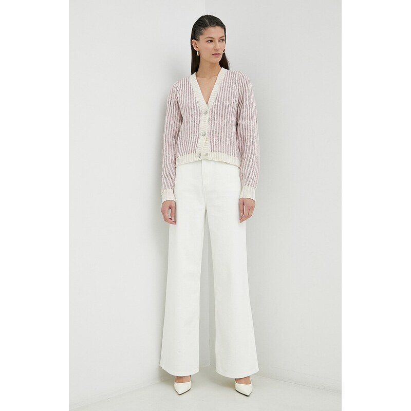 Kardigán s prímesou vlny Bruuns Bazaar Nolana Hanara 64300241