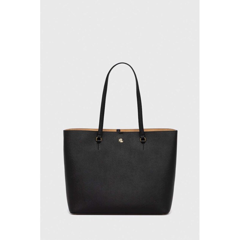 Kožená kabelka Lauren Ralph Lauren 49869221