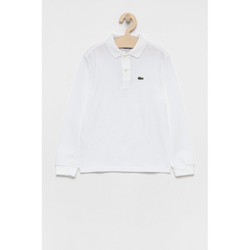 Detská bavlnená košeľa s dlhým rukávom Lacoste 26597469