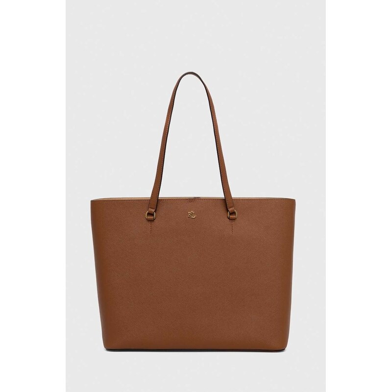 Kožená kabelka Lauren Ralph Lauren 43192605