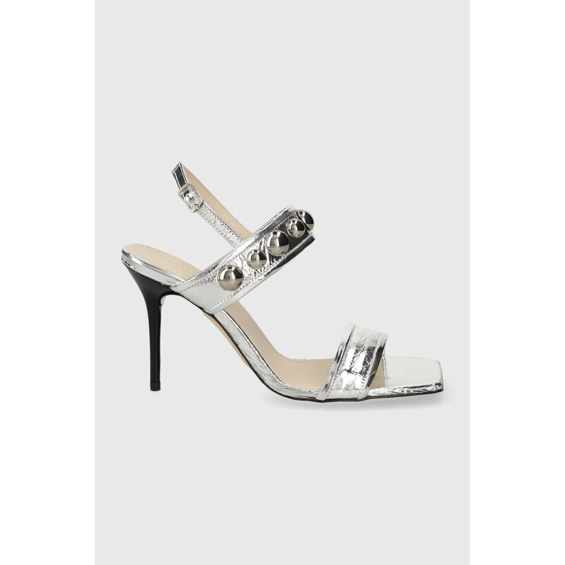 Kožené sandále IRO Chlorite Silver 49039541