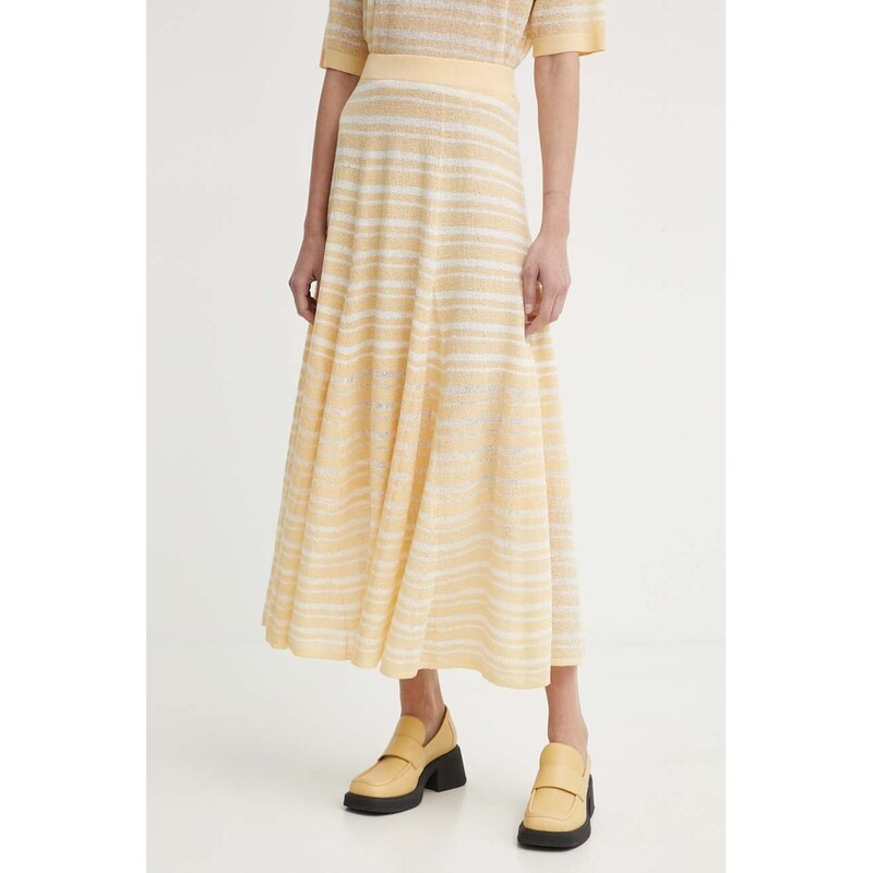 Sukňa s prímesou ľanu AERON THEO 50829773