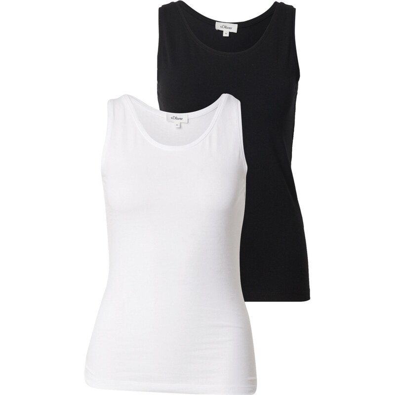 s.Oliver Top čierna / biela 65893242