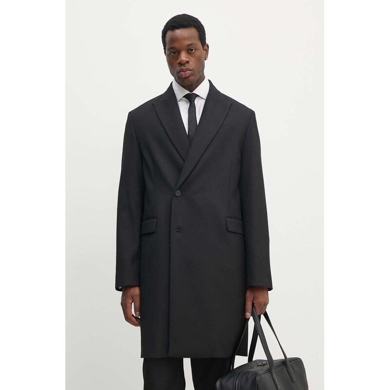 Kabát s prímesou vlny Versace Jeans Couture 54203757