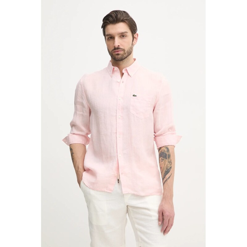 Ľanová košeľa Lacoste 62906824