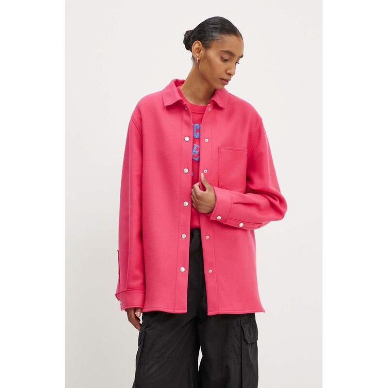 Vlnené košeľové sako Moschino Jeans 64310069