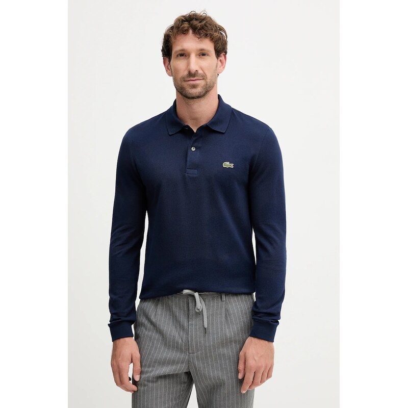 Bavlnené tričko s dlhým rukávom Lacoste 65064691
