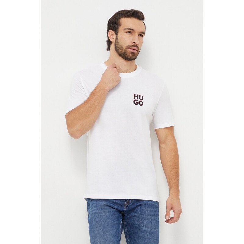 Bavlnené tričko HUGO 2-pak HUGO-Dimento 47508945