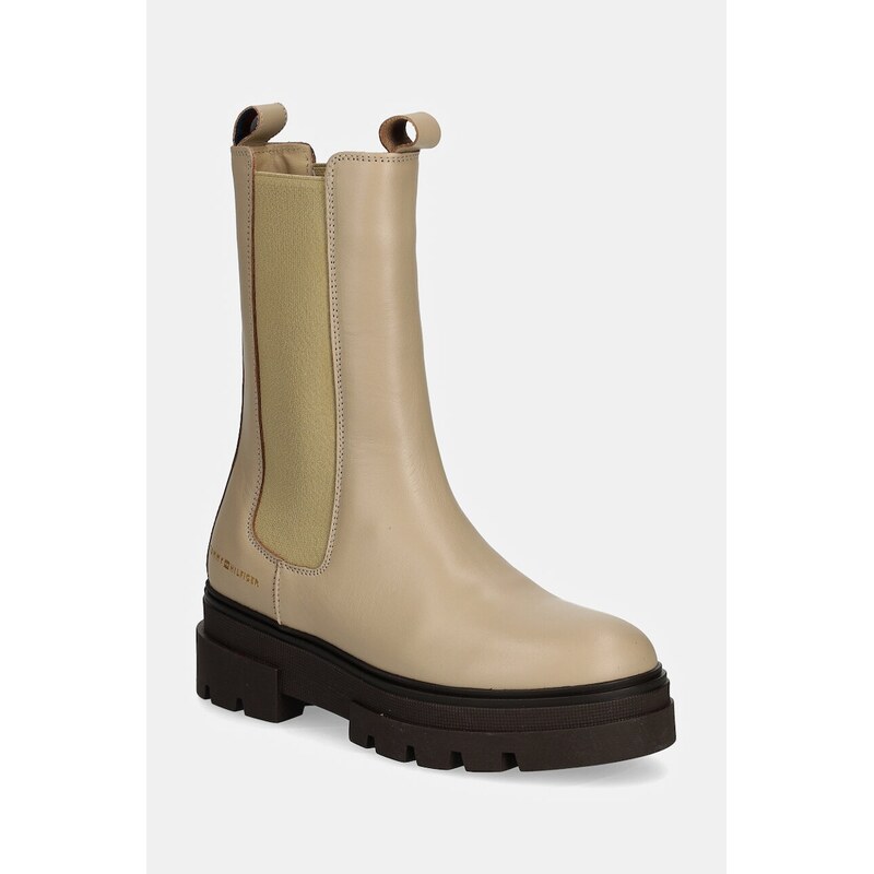 Kožené topánky chelsea Tommy Hilfiger MONOCHROMATIC CHELSEA BOOT 55717420