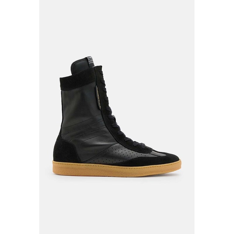 Kožené členkové topánky AllSaints Louise High Top 63995992