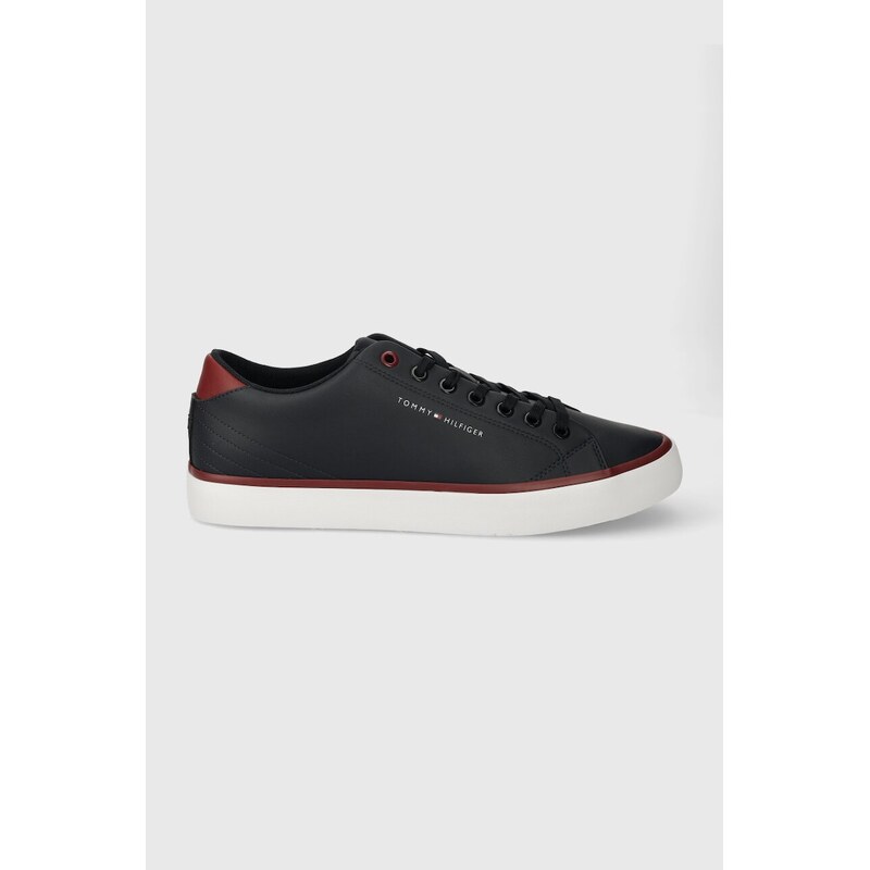 Kožené tenisky Tommy Hilfiger TH HI VULC CORE LOW LEATHER ESS 47557758