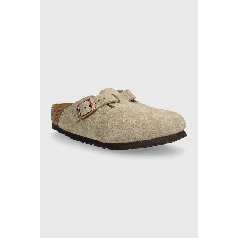 Detské semišové šľapky Birkenstock Boston 54091015