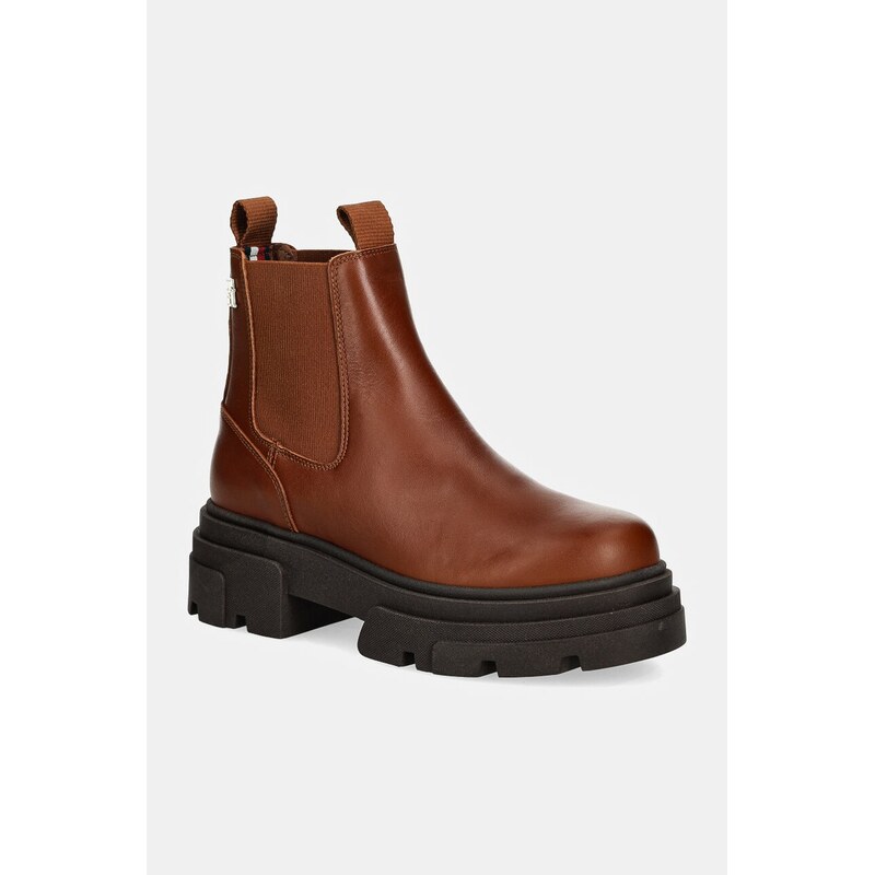 Topánky chelsea Tommy Hilfiger COMBAT LEATHER LOW CHELSEA 56484511