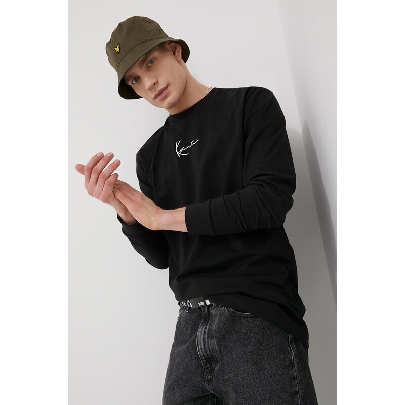 Bavlnené tričko s dlhým rukávom Karl Kani 55806976