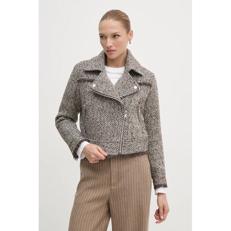 Bunda s prímesou vlny Sisley 58419085