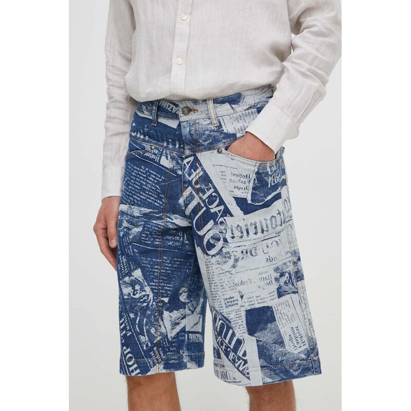 Rifľové krátke nohavice Versace Jeans Couture 50323843