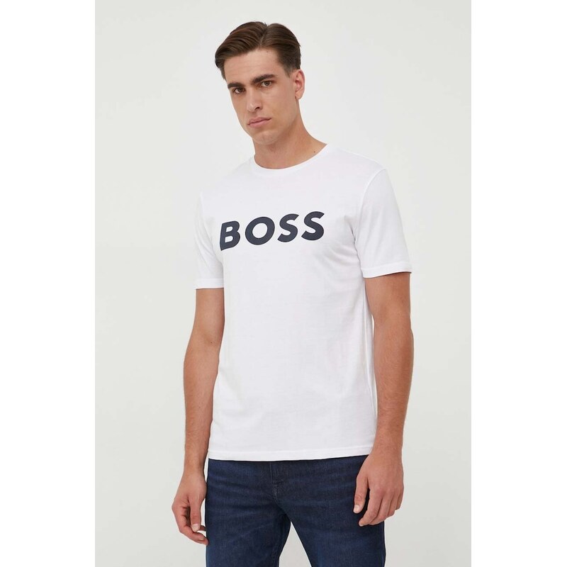 BOSS Orange Bavlnené tričko BOSS BOSS CASUAL Thinking 1 44451422
